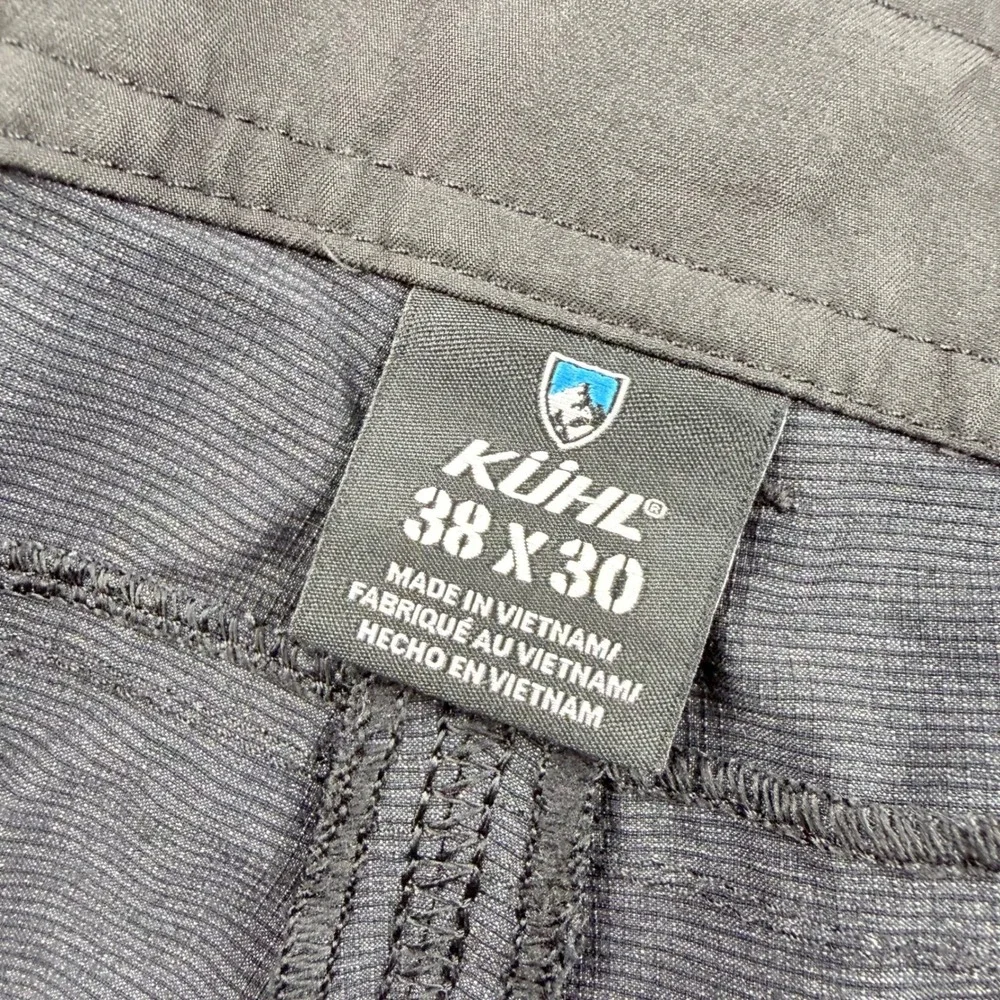 Kuhl Resistor Chino Pants Men 38x30 Charcoal Gray Stretch Hiking Outdoor Trouser